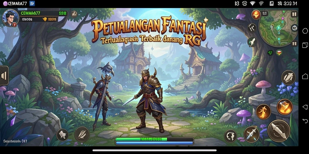 Gameplay CEMARA77 yang menarik dengan grafis RPG yang mengesankan.