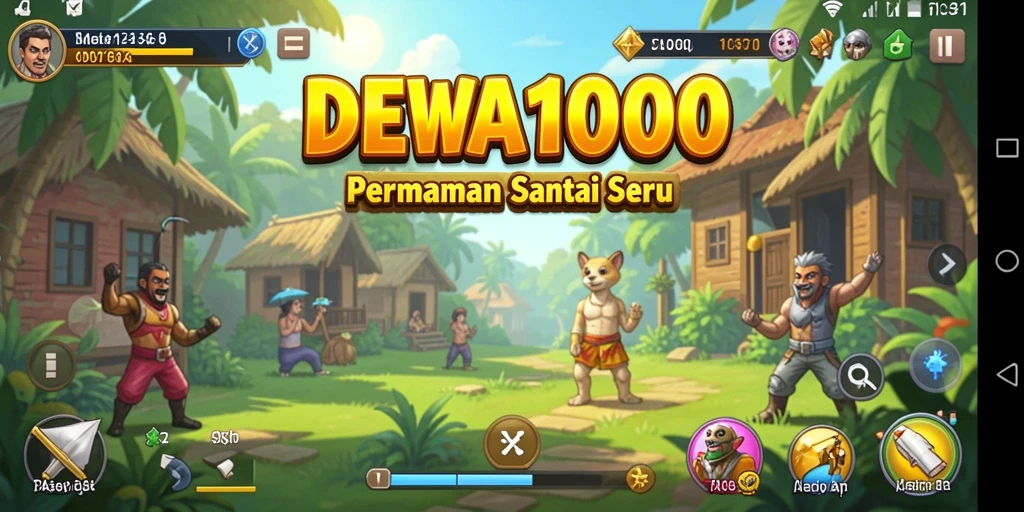 Tampilan gameplay seru di DEWA1000 yang mengasyikkan.