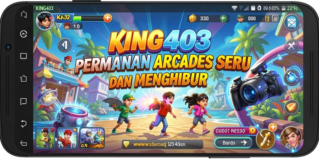 Tampilan gameplay KING403 yang menarik dengan aksi arcade yang cepat.