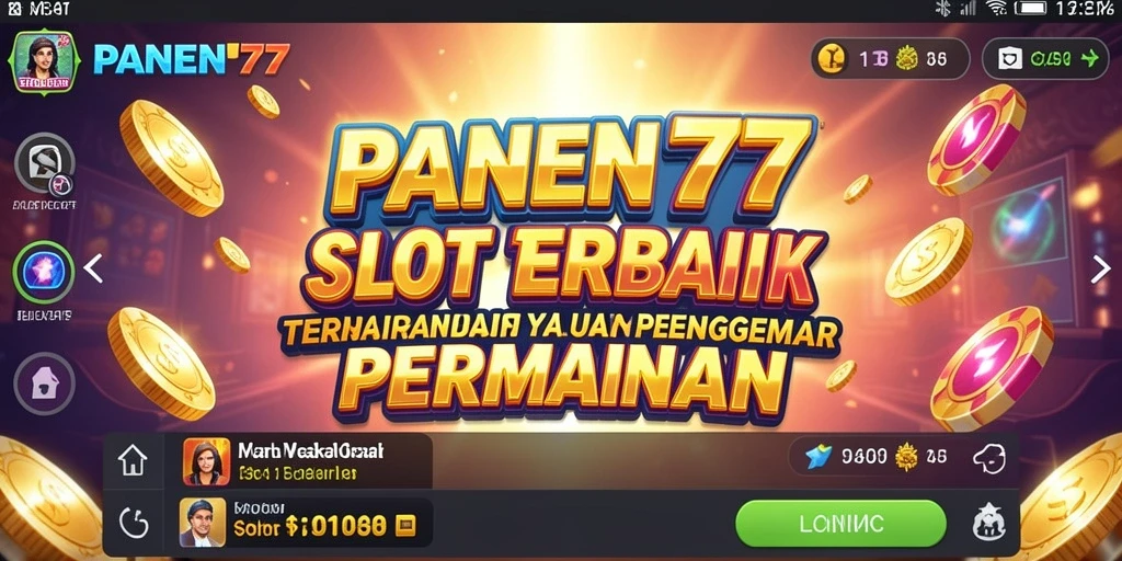 Screenshot gameplay PANEN77 menampilkan gulungan slot yang menarik dan fitur bonus.