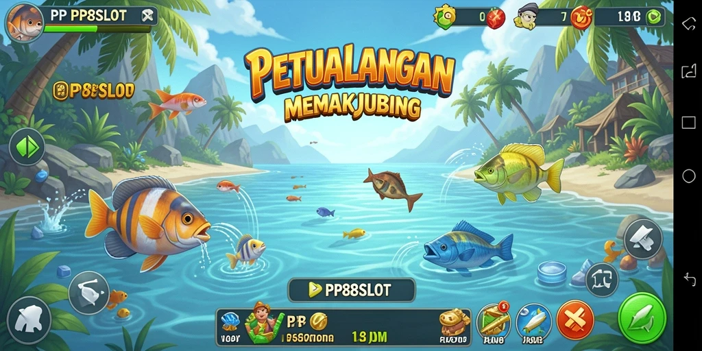 Tampilan menarik dari gameplay PP88SLOT dengan aksi memancing yang dinamis.
